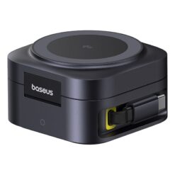 BASEUS Холдер + Charging station PicoGo Qi2 + вграден кабел C + кабел C-C за бюро /черен/ – P10276800123-00