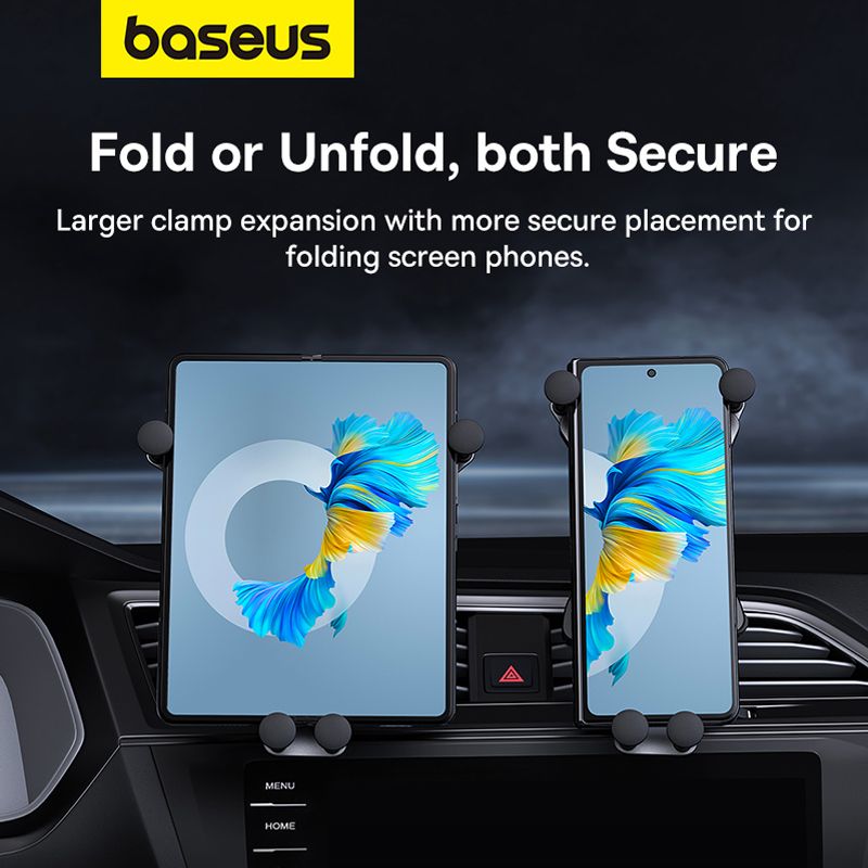 BASEUS Холдер Gravity UltraControl Mega – Z Fold Series за прикрепяне /черен/ – C40465400111-00