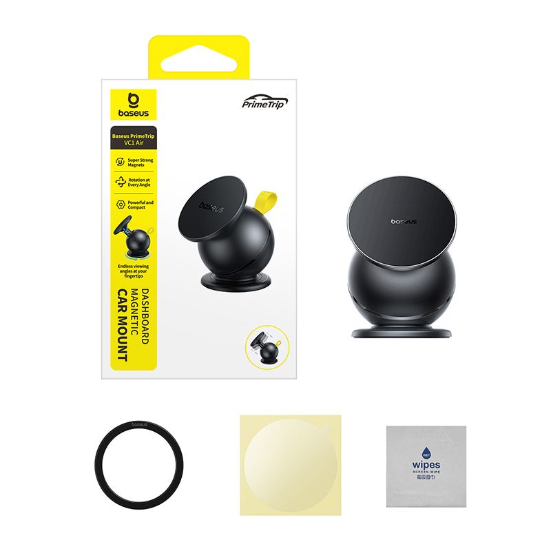 BASEUS Холдер PrimeTrip VC1 Air Magnetic с лепяща основа /черен/ – C0013901