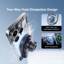 BASEUS Холдер Wireless 125W PrimeTrip VC2 Pro Cooling Stick-on Qi2 за прикрепяне /черен/ – C0013N00