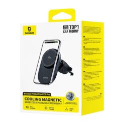 BASEUS Холдер Wireless 125W PrimeTrip VC2 Pro Cooling Stick-on Qi2 за прикрепяне /черен/ – C0013N00