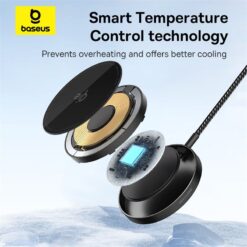 BASEUS Холдер Wireless 15W Simple Mini4 Air MagSafe Qi2 /черен/ – P10278200111-00
