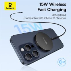 BASEUS Холдер Wireless 15W Simple Mini4 Air MagSafe Qi2 /черен/ – P10278200111-00