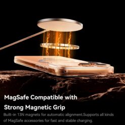 BASEUS Калъф HoopRing Magnetic + stand, Apple iPhone 17 Pro Max /син/ – P0046011