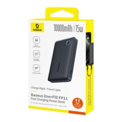 BASEUS Power Bank 10000 mAh 15W, EnerFill FP11 /черен/ – P1008210C123-00