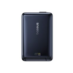 BASEUS Power Bank 10000 mAh, 45W PicoGo Qi2 Nomos Magnetic + вграден кабел Type-C + стойка /`черен/ – P10078800123-00