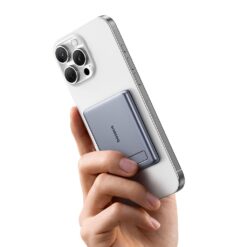 BASEUS Power Bank 5000 mAh 20W,PicoGo AM31 Ultra-mini Qi2 Magnetic + стойка /графит/ -P1007680B813-00