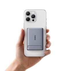 BASEUS Power Bank 5000 mAh 20W,PicoGo AM31 Ultra-mini Qi2 Magnetic + стойка /графит/ -P1007680B813-00