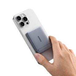 BASEUS Power Bank 5000 mAh 20W,PicoGo AM31 Ultra-mini Qi2 Magnetic + стойка /графит/ -P1007680B813-00