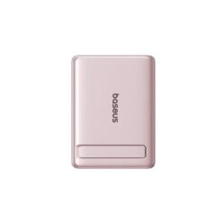 BASEUS Power Bank 5000 mAh 20W,PicoGo AM31 Ultra-mini Qi2 Magnetic + стойка /розов/ – P1007680B453-00