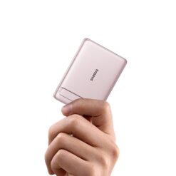 BASEUS Power Bank 5000 mAh 20W,PicoGo AM31 Ultra-mini Qi2 Magnetic + стойка /розов/ – P1007680B453-00