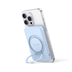 BASEUS Power Bank 5000 mAh 20W, PicoGo Qi2 Ultra-slim Magnetic Ring  /син/ – P10076800313-00