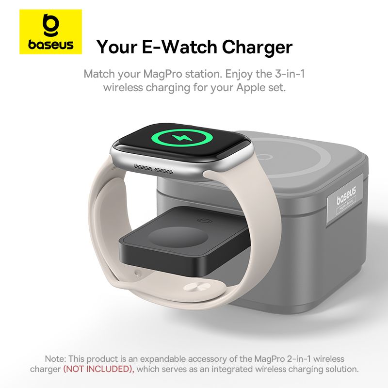 BASEUS Преносимо зарядно устройство Apple Watch MagPro /черен/ – P10264106123-00