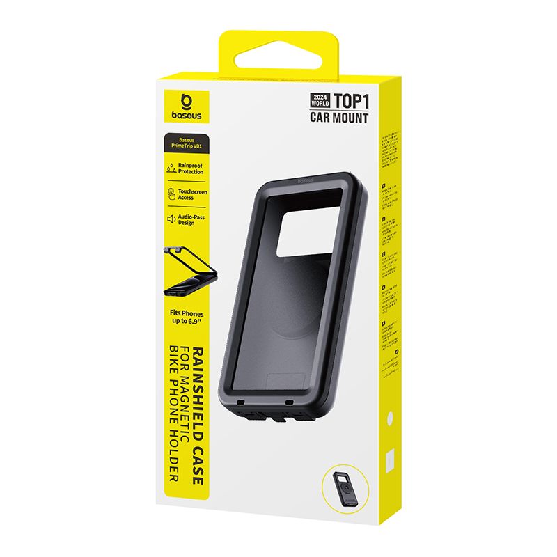 BASEUS PrimeTrip VB1 RainShield Bicycle handlebar case (мотор/велосипед) за прикрепяне /черен/ – C0013D01