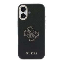 GUESS Калъф Apple iPhone 17, PU 4G Resin Metal Logo /черен/ – GUHCP17S5PS4RGGK