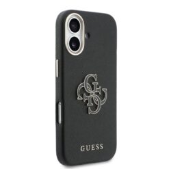 GUESS Калъф Apple iPhone 17, PU 4G Resin Metal Logo /черен/ – GUHCP17S5PS4RGGK