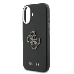 GUESS Калъф Apple iPhone 17, PU 4G Resin Metal Logo /черен/ – GUHCP17S5PS4RGGK