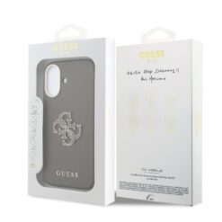 GUESS Калъф Apple iPhone 17, PU 4G Resin Metal Logo /кафяв/ – GUHCP17S5PS4RGGW