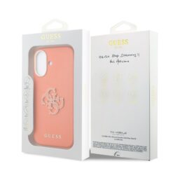GUESS Калъф Apple iPhone 17, PU 4G Resin Metal Logo /оранжев/ – GUHCP17S5PS4RGGO