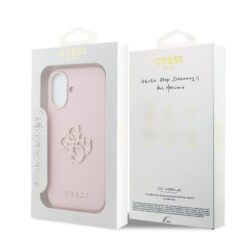 GUESS Калъф Apple iPhone 17, PU 4G Resin Metal Logo /розов/ – GUHCP17S5PS4RGGP