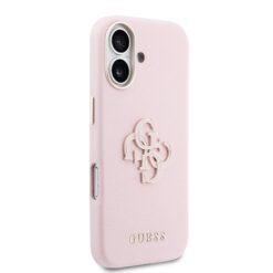 GUESS Калъф Apple iPhone 17, PU 4G Resin Metal Logo /розов/ – GUHCP17S5PS4RGGP