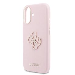 GUESS Калъф Apple iPhone 17, PU 4G Resin Metal Logo /розов/ – GUHCP17S5PS4RGGP
