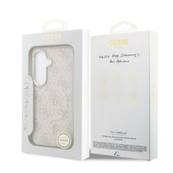 GUESS Калъф Samsung S26 Plus, PU Leather 4G Gold Frame MagSafe /розов/ – GUHMS26MP4MSEGCP