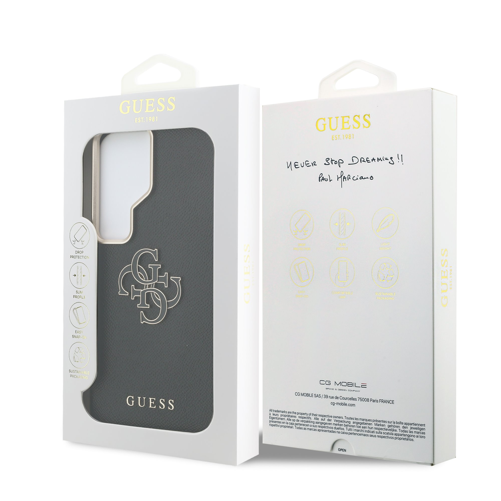 GUESS Калъф Samsung S26 Ultra, PU 4G Resin Metal Logo /черен/ – GUHCS26L5PS4RGGK