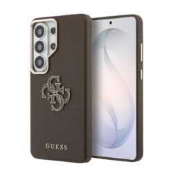 GUESS Калъф Samsung S26 Ultra, PU 4G Resin Metal Logo /кафяв/ – GUHCS26L5PS4RGGW