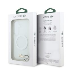 LACOSTE Калъф Samsung S26, PC/TPU Frosted Finish Gold Logo MagSafe /бял/ – LCHMS26SUFWAH