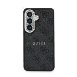 GUESS Калъф Samsung S26 Plus, PU Leather 4G Gold Frame MagSafe /черен/ – GUHMS26MP4MSEGCK