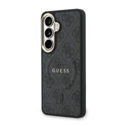 GUESS Калъф Samsung S26 Plus, PU Leather 4G Gold Frame MagSafe /черен/ – GUHMS26MP4MSEGCK