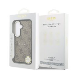 GUESS Калъф Samsung S26 Plus, PU Leather 4G Gold Frame MagSafe /кафяв/ – GUHMS26MP4MSEGCW
