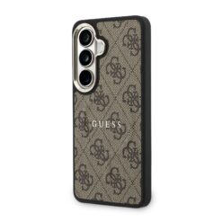 GUESS Калъф Samsung S26 Plus, PU Leather 4G Gold Frame MagSafe /кафяв/ – GUHMS26MP4MSEGCW