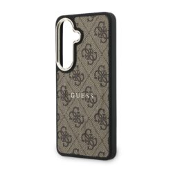 GUESS Калъф Samsung S26 Plus, PU Leather 4G Gold Frame MagSafe /кафяв/ – GUHMS26MP4MSEGCW