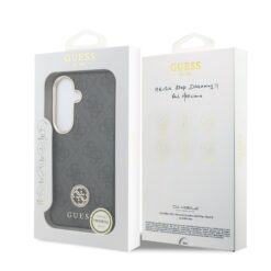 GUESS Калъф Samsung S26, PU Leather 4G Strass Logo Gold Frame MagSafe /черен/ – GUHMS26SP4GRMDEK