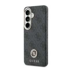 GUESS Калъф Samsung S26, PU Leather 4G Strass Logo Gold Frame MagSafe /черен/ – GUHMS26SP4GRMDEK