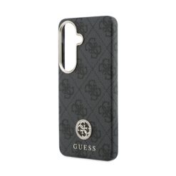 GUESS Калъф Samsung S26, PU Leather 4G Strass Logo Gold Frame MagSafe /черен/ – GUHMS26SP4GRMDEK