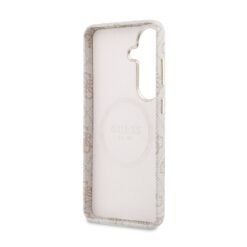 GUESS Калъф Samsung S26, PU Leather 4G Strass Logo Gold Frame MagSafe /розов/ – GUHMS26SP4GRMDEP