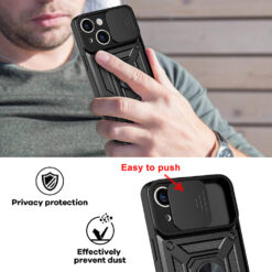 Калъф ARMOR CamSlide Удароустойчив Honor 400 Smart/ X7d 4G/5G /черен/