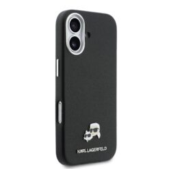 Karl Lagerfeld Калъф Apple iPhone 17, PU K/C Heads Pins MagSafe /черен/ – KLHMP17S6PFKCLK