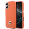 Karl Lagerfeld Калъф Apple iPhone 17, PU K/C Heads Pins MagSafe /оранжев/ – KLHMP17S6PFKCLO