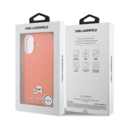 Karl Lagerfeld Калъф Apple iPhone 17, PU K/C Heads Pins MagSafe /оранжев/ – KLHMP17S6PFKCLO