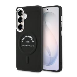 Karl Lagerfeld Калъф Samsung S26, PU RSG Logo MagSafe /черен/ – KLHMS26SPSKRSGEK