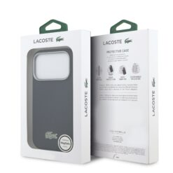 LACOSTE Калъф Apple iPhone 17 Pro Max, PVC Petit Pique Semi Wrap MagSafe /тъмносин/ – LCSCMP17XPLAV