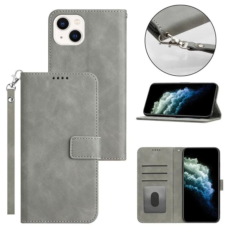 Калъф Exclusive Wallet Honor 600 Lite 5G /сив/